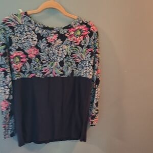 Floral Navy Women's Top